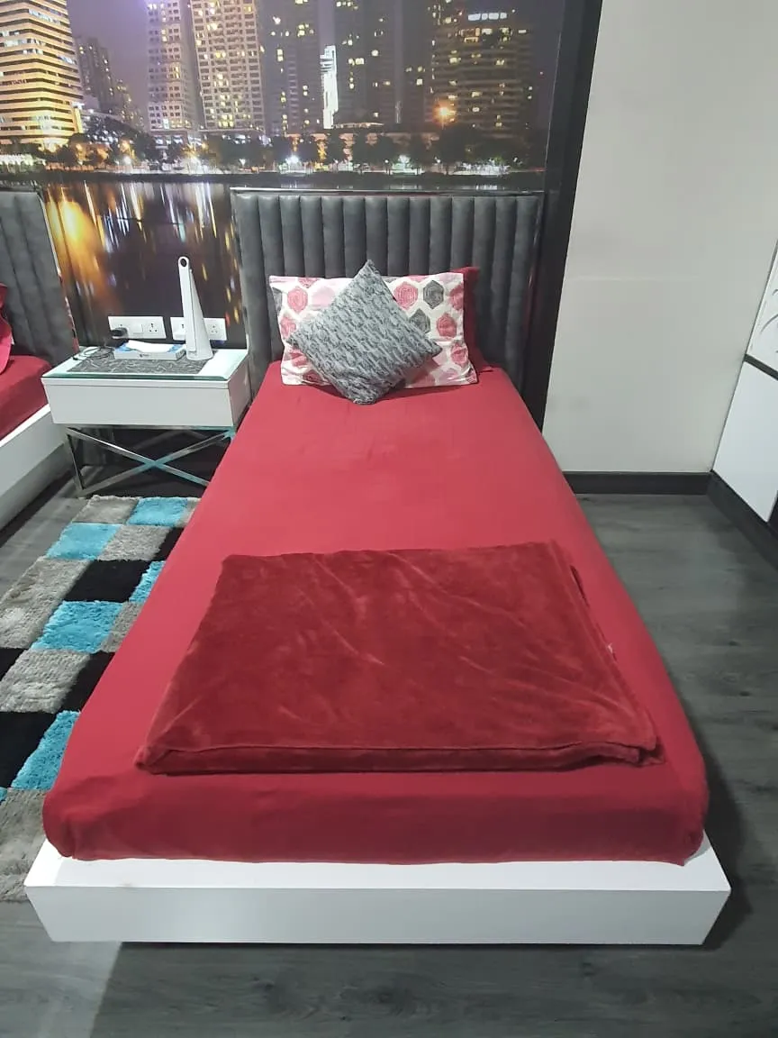 Twin Single Beds with Side Table for Sale! - Thumbnail 2