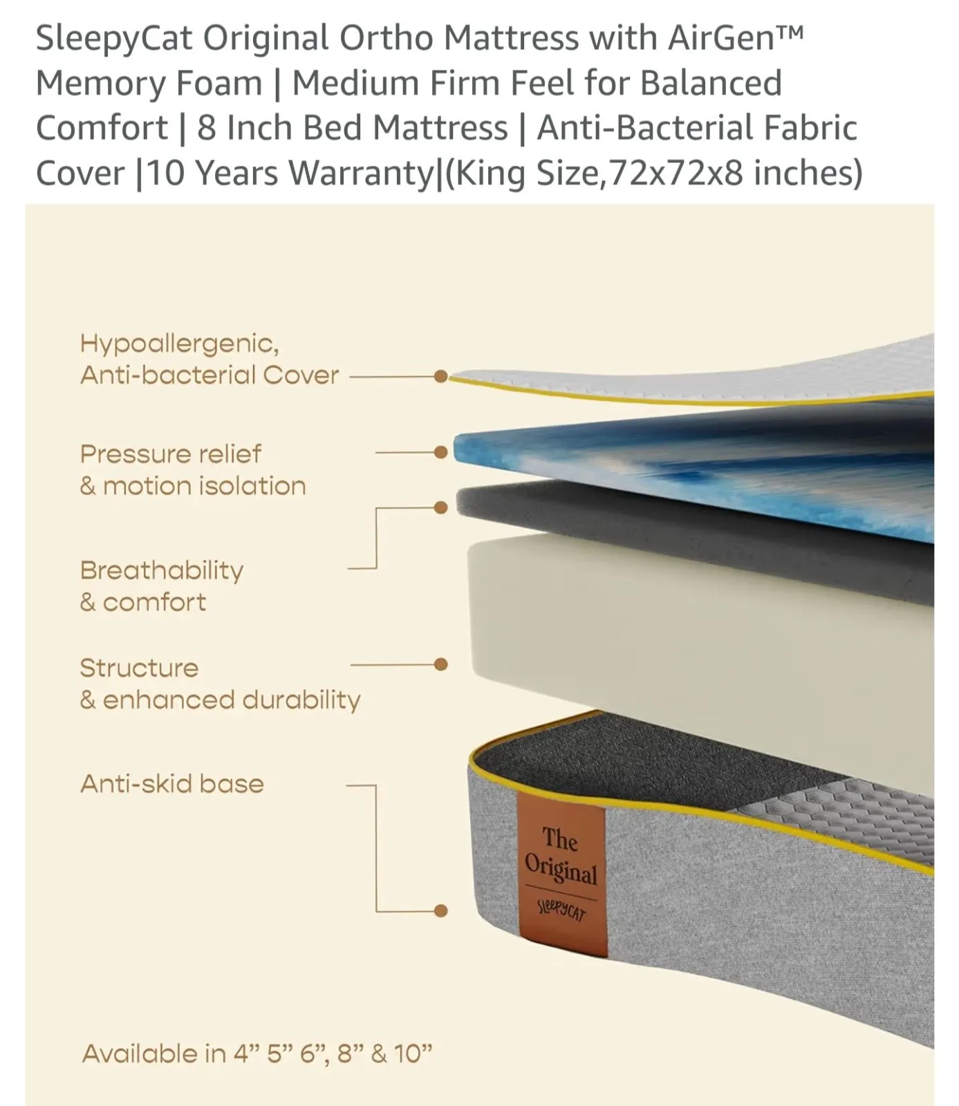 72x72 Mattress - Thumbnail 3