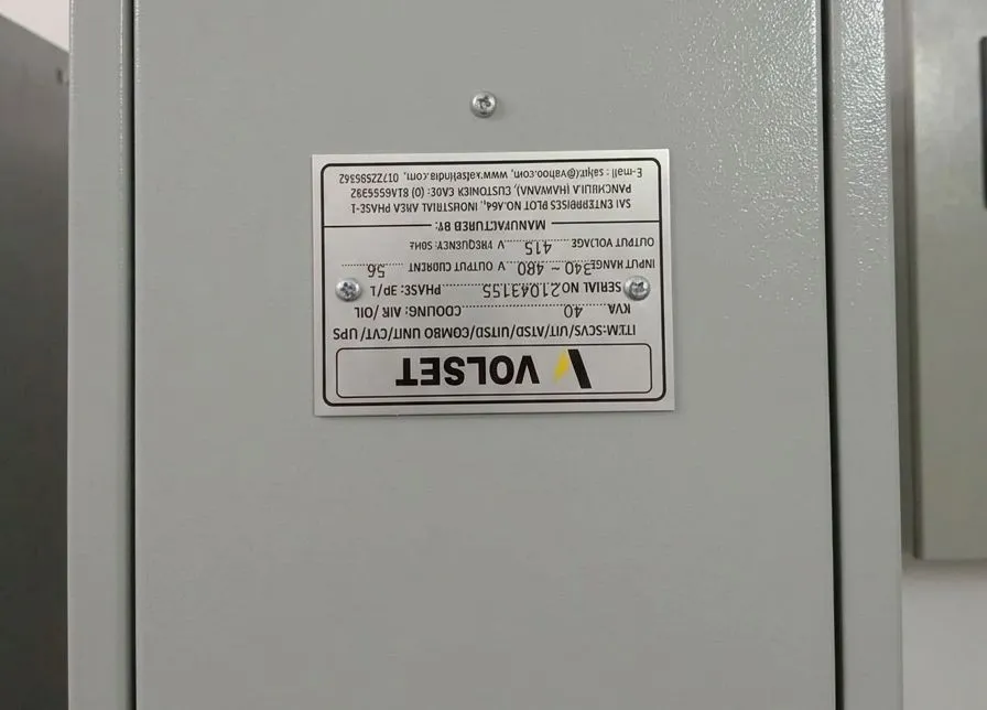 Volset 40 KVA 3 Phase Digital Servo Stabilizer - Used / Refurbished - Thumbnail 2