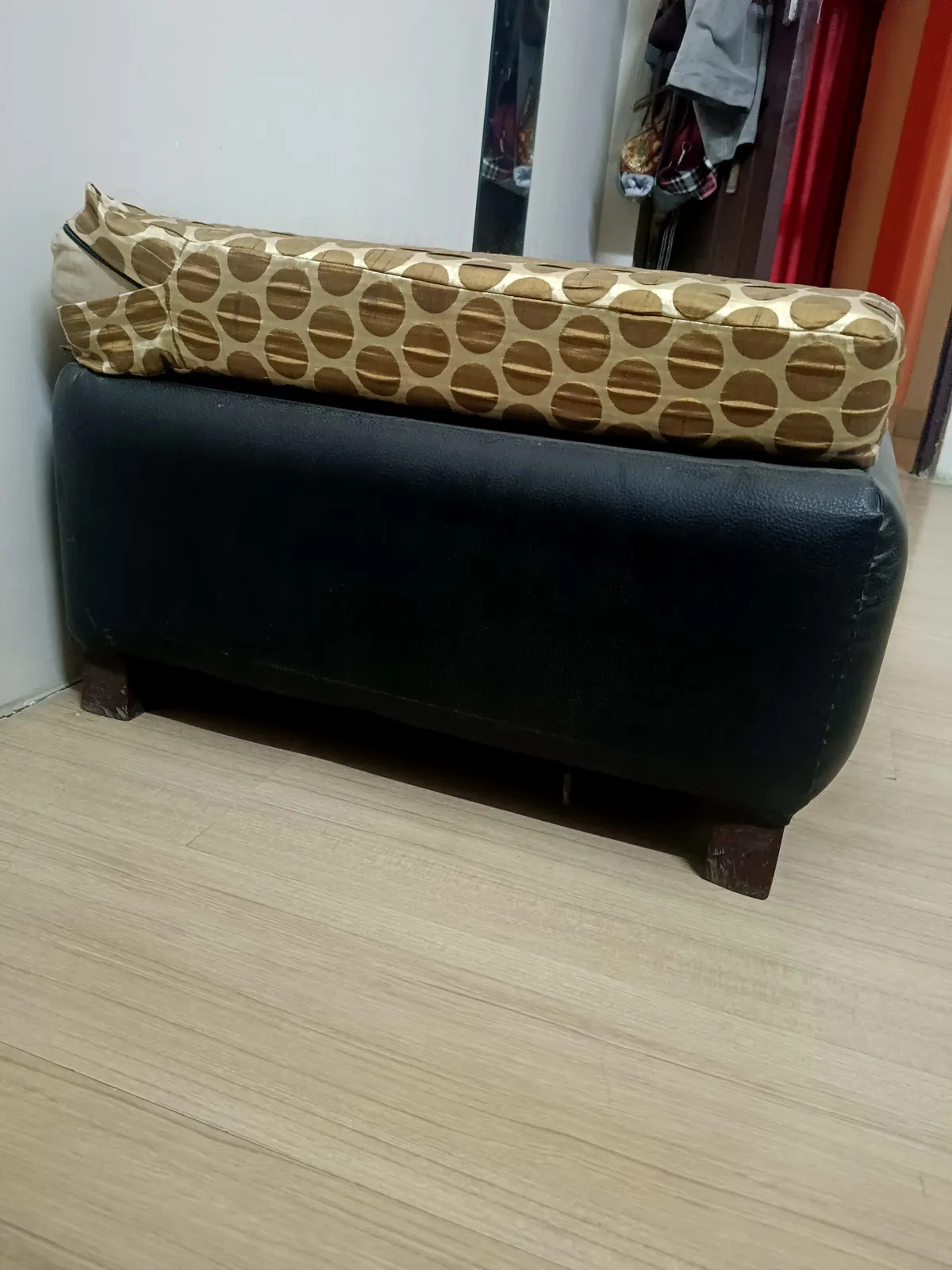 2 seater wooden deewan with cushions - Thumbnail 2