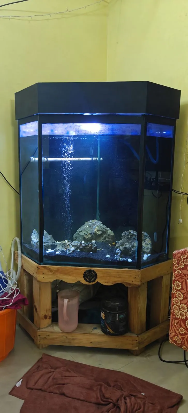 Fish aquarium tank and canister filter for sale in Chengalpattu, Tamil Nadu