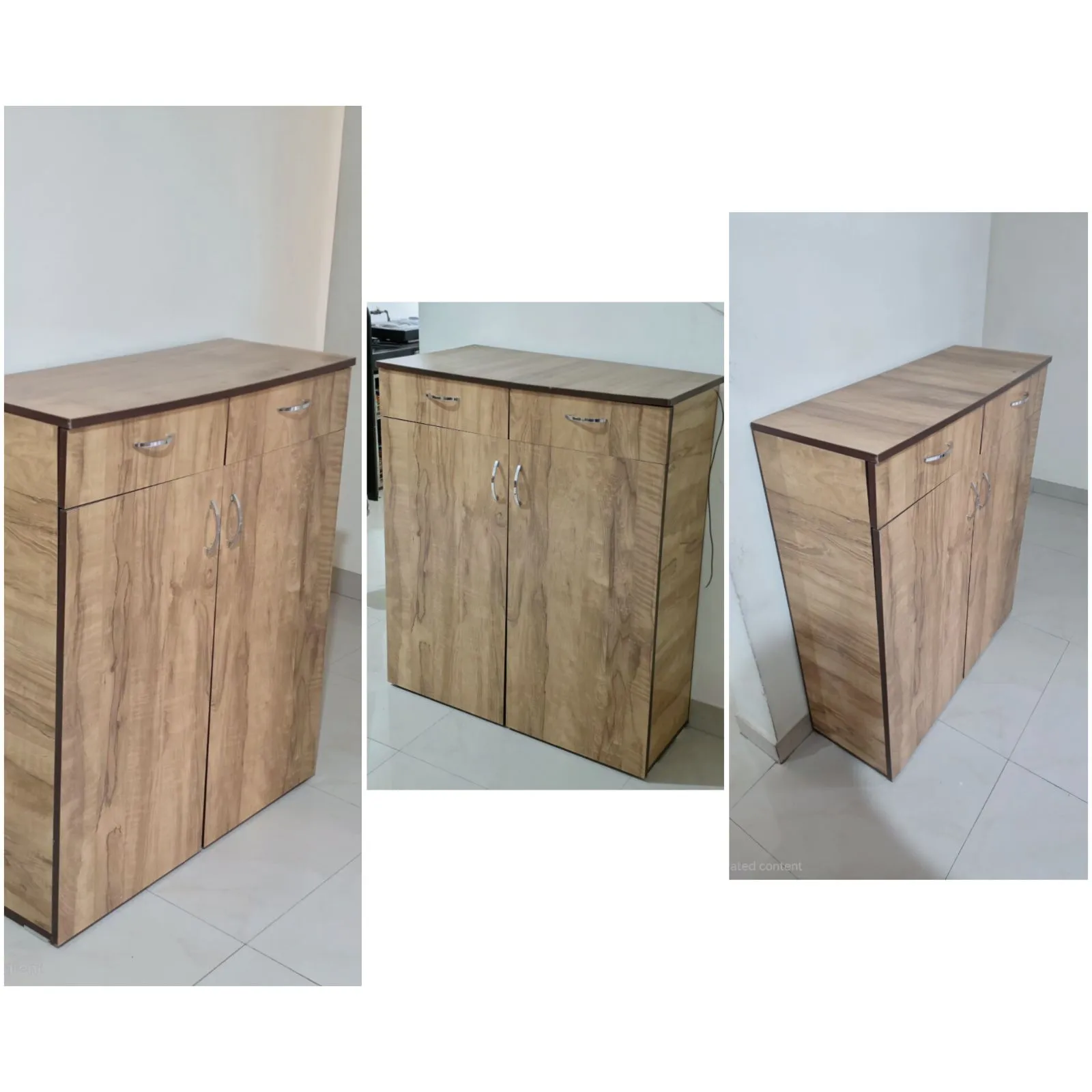 Queen size bed 2 seater sofa shoe rack side table for sale in Pune, Maharashtra