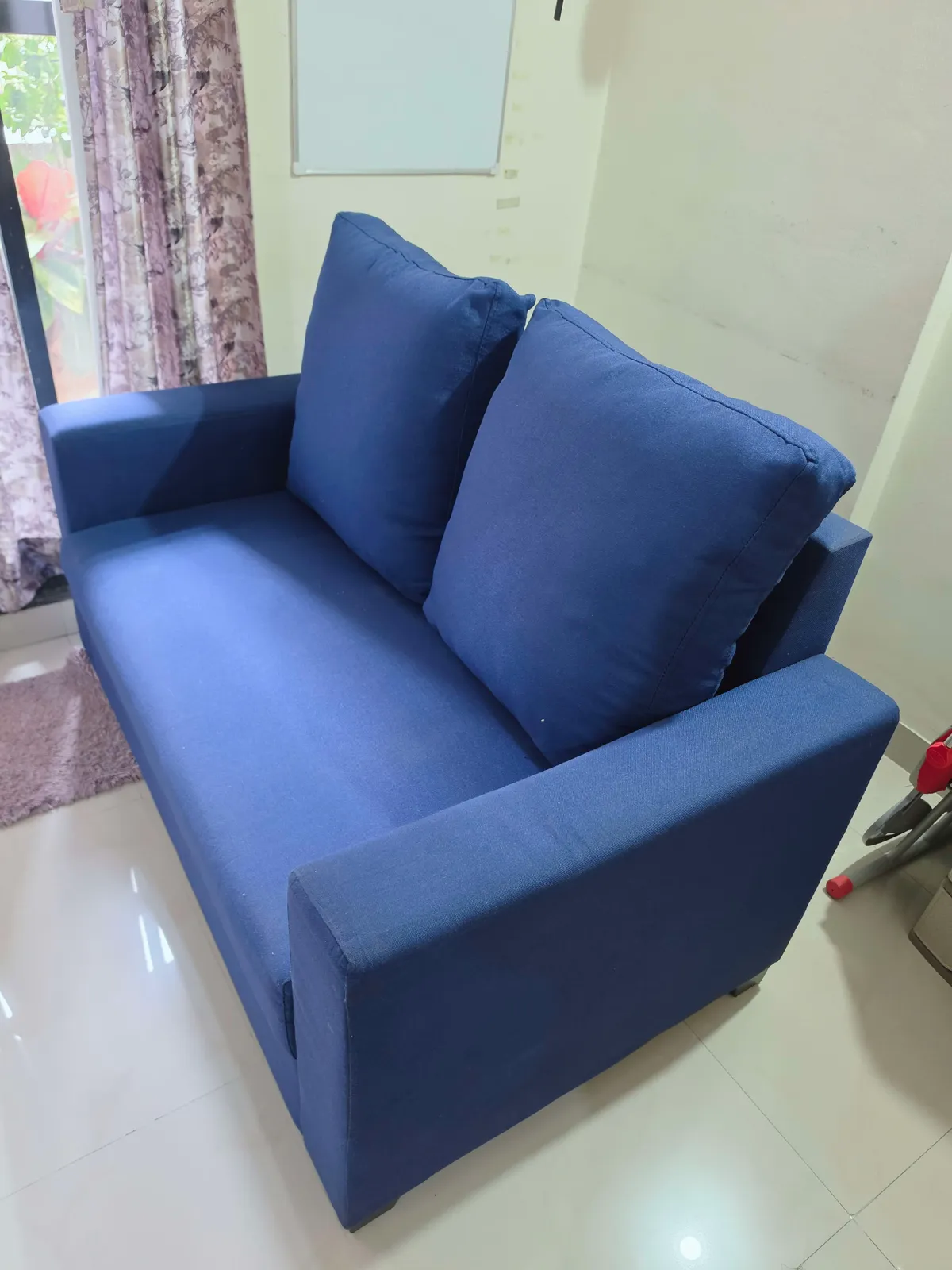 Queen size bed 2 seater sofa shoe rack side table - Thumbnail 8
