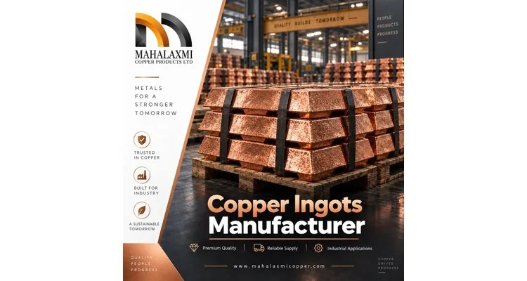 Copper Ingots Manufacturer in Ahmedabad | Mahalaxmi Copper for sale in Ahmedabad, Gujarat