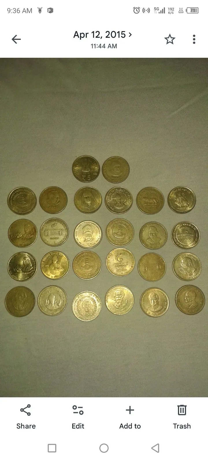 Antique Old coins and notes - Thumbnail 2