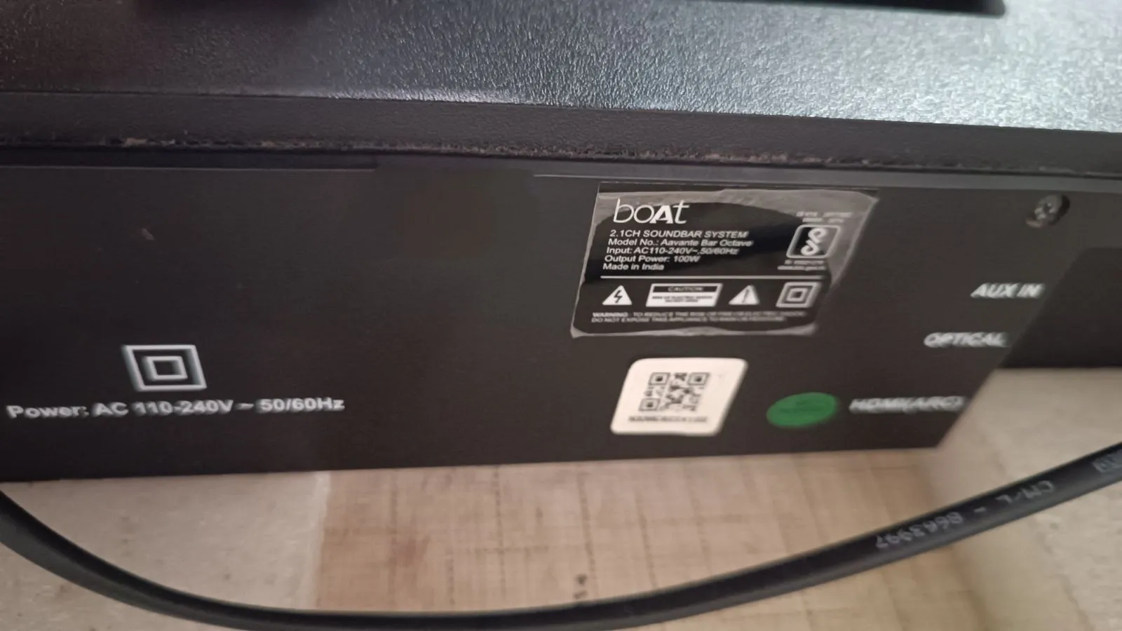 Boat Avantebar Octave 100w soundbar - Thumbnail 3