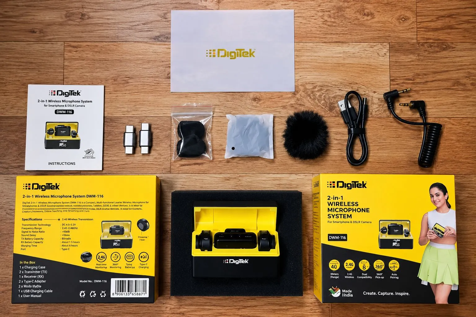 Digitek DWM-116 Wireless Microphone | New | Full Box | 2 Weeks Old for sale in KOZHIKODE, Kerala
