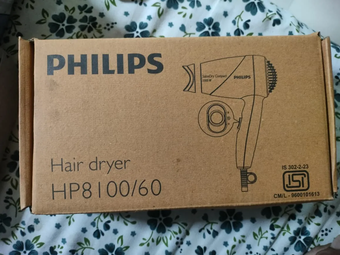Philips HP8100/60 Compact Hair Dryer (Blue, 1000 W) for sale in Pune, Maharashtra