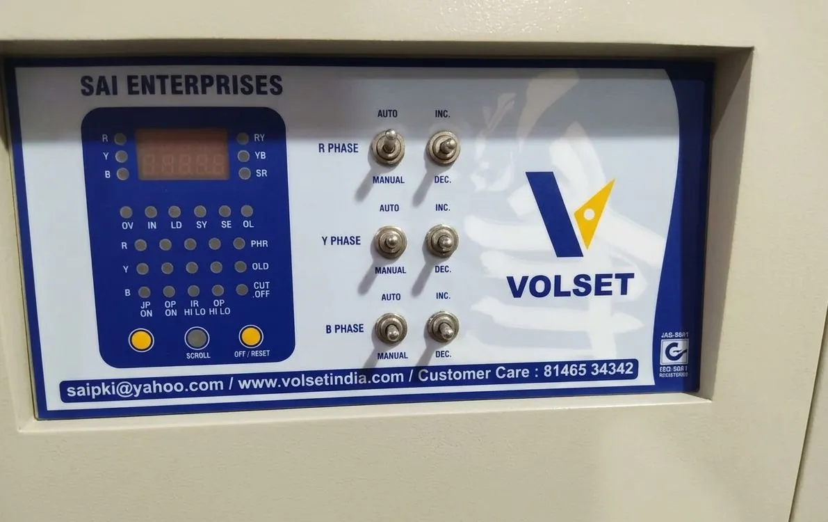 Volset 40 KVA 3 Phase Digital Servo Stabilizer - Used / Refurbished - Thumbnail 3