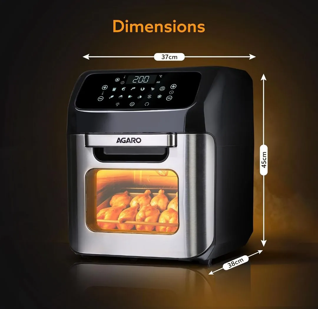 AGARO Regency Air Fryer For Home, 12L, 1800W Used One... - Thumbnail 2