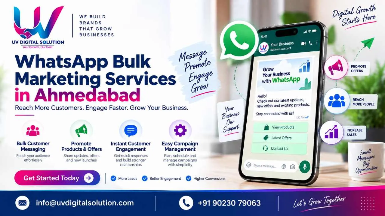 WhatsApp Bulk Marketing Services in Ahmedabad | UV Digital for sale in Ahmedabad, Gujarat
