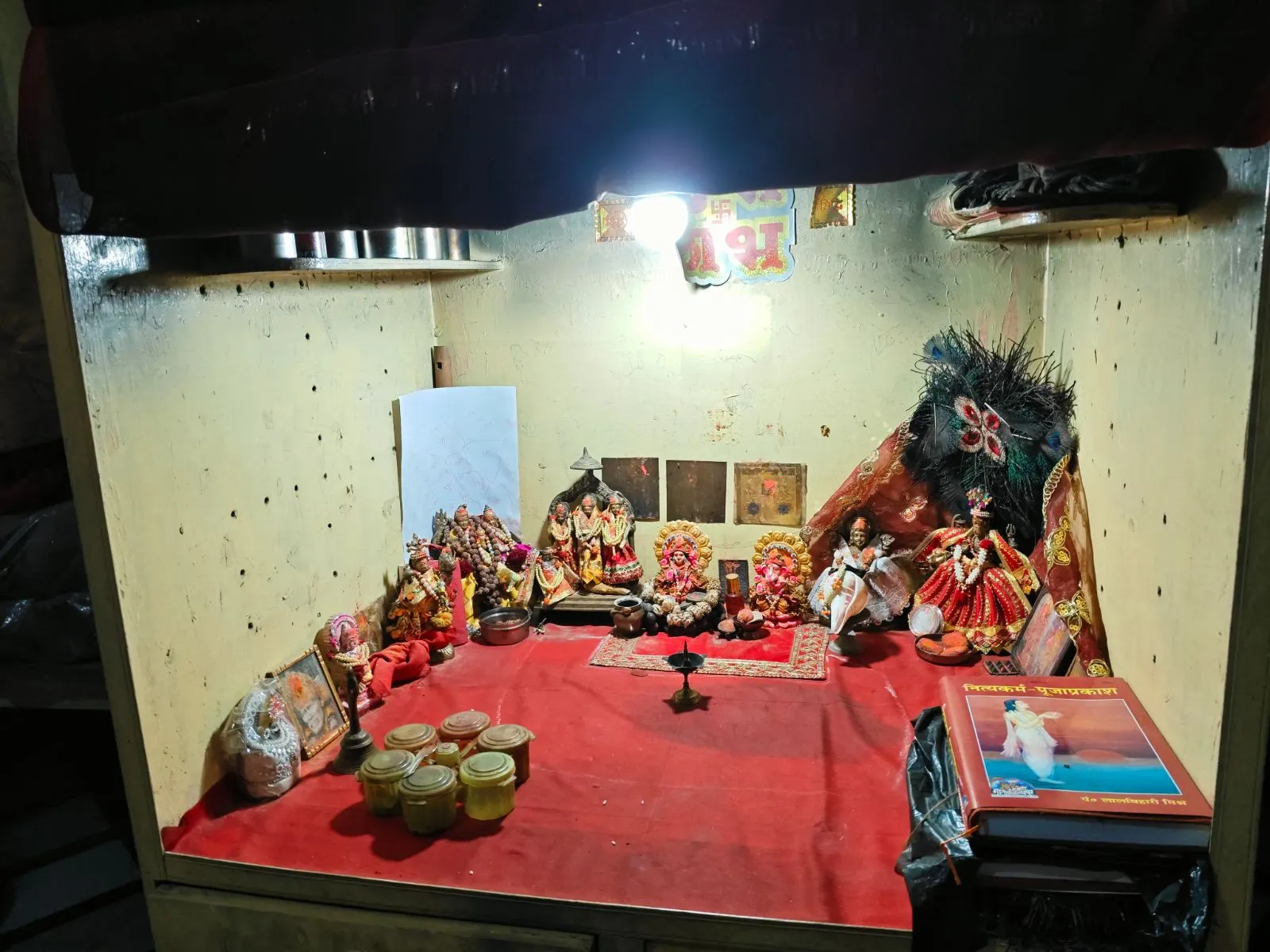 5 Sheesham Home Wooden Furniture (Mandir, Bed, Dressing table, Bench) - Thumbnail 11