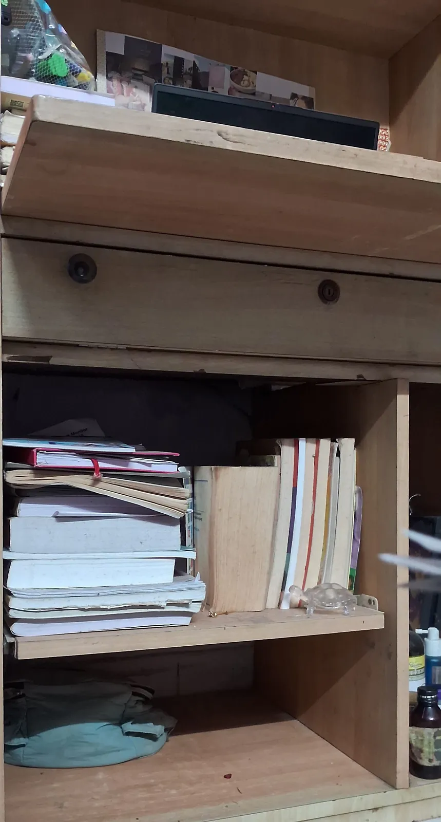 Solid Wooden Study Table with Drawer - Good Condition - Thumbnail 8