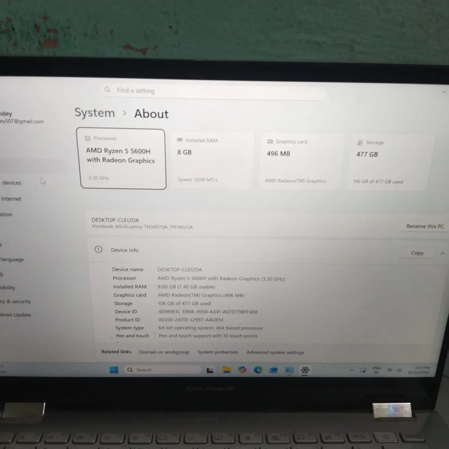 Asus vivobook 15 laptop - Thumbnail 4