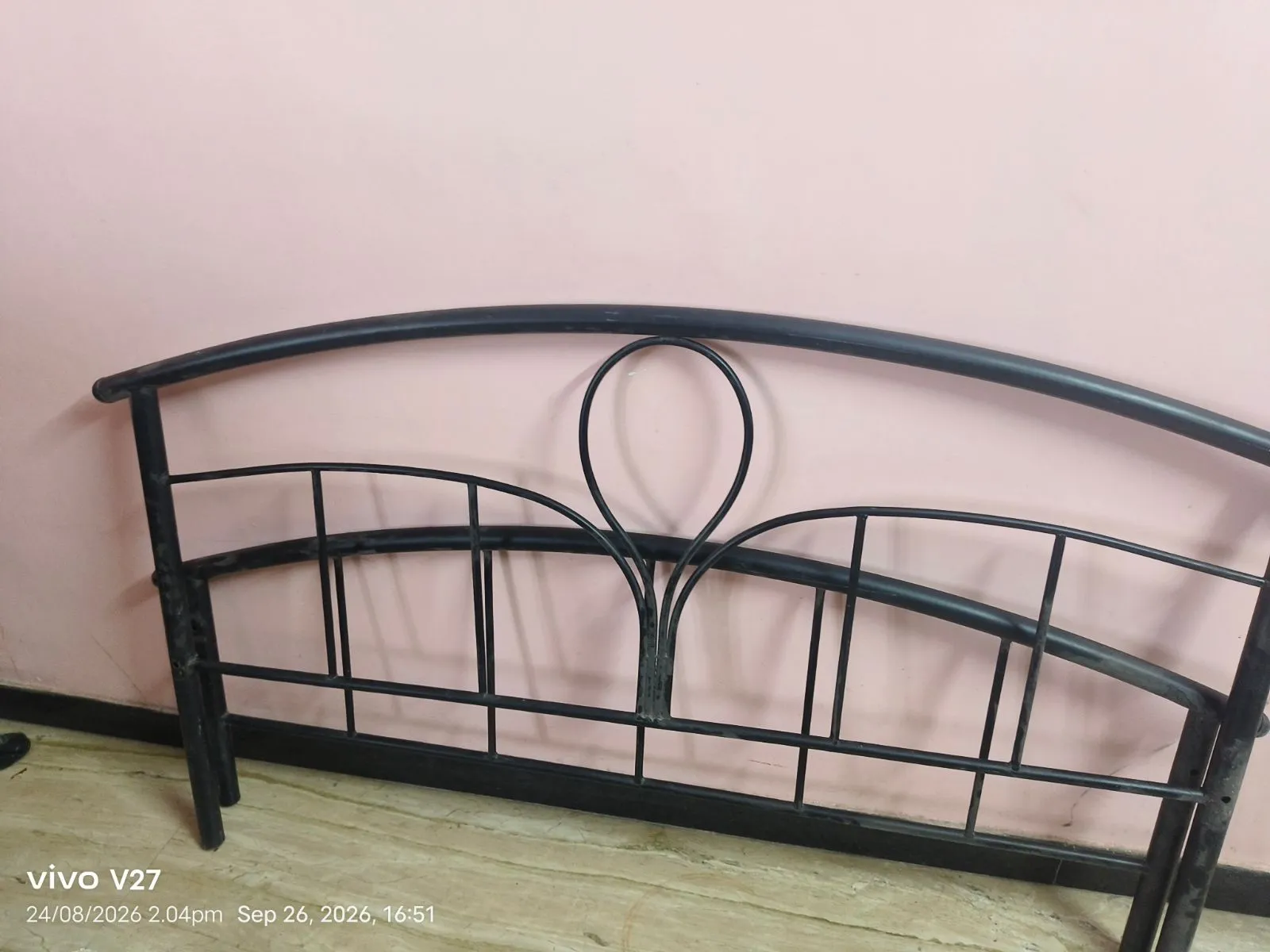 Steel wooden cot - Thumbnail 3