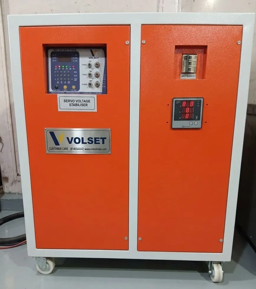 Volset 40 KVA 3-Phase Servo Voltage Stabilizer (Air/Oil Cooled) - Heavy Duty for sale in yamunanagar, Haryana