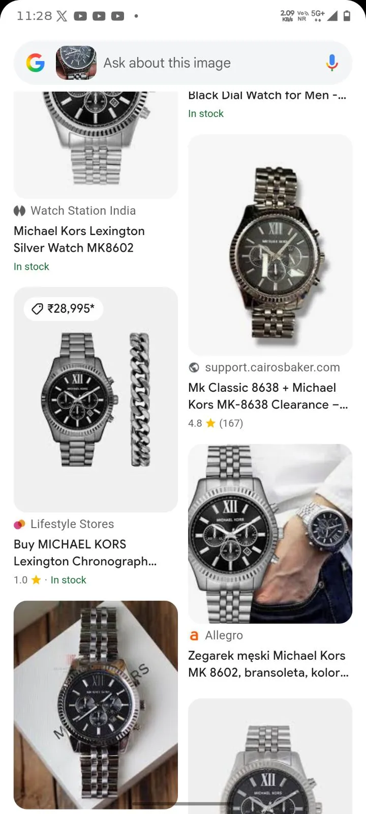 Original Michael Kors MK8602 Men's Chronograph Watch – ₹12,999 - Thumbnail 5