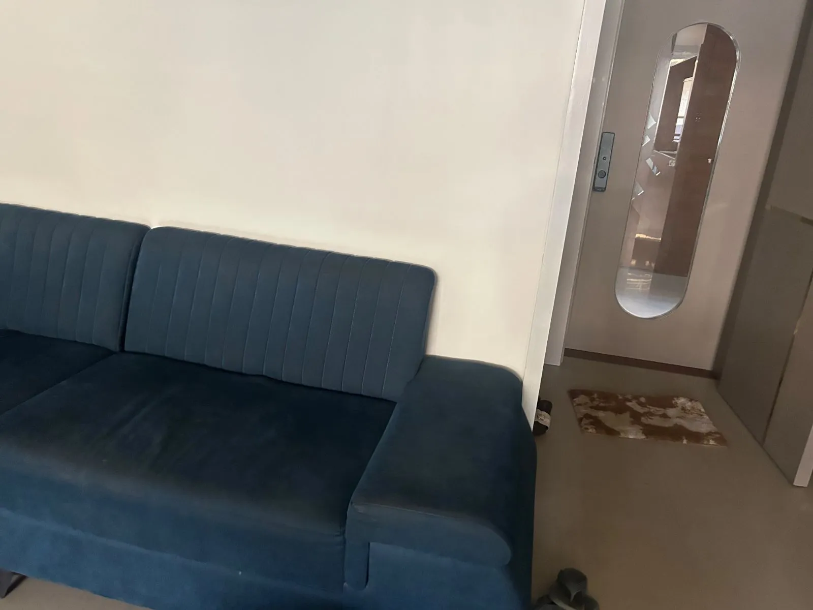 Sofa set turquoise blue 3+1+2... corner seat sofa.. 2 seats extra.. - Thumbnail 3