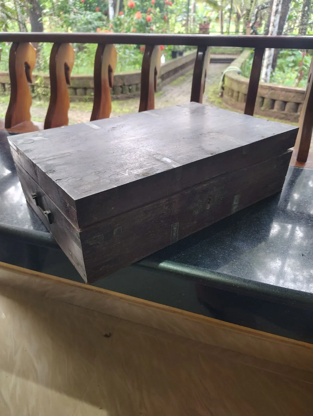 Cash box wooden - Image 1