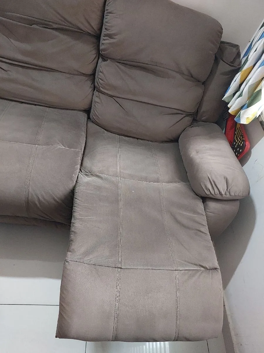 Fabric Recliner Sofa 3 Seater - Thumbnail 4