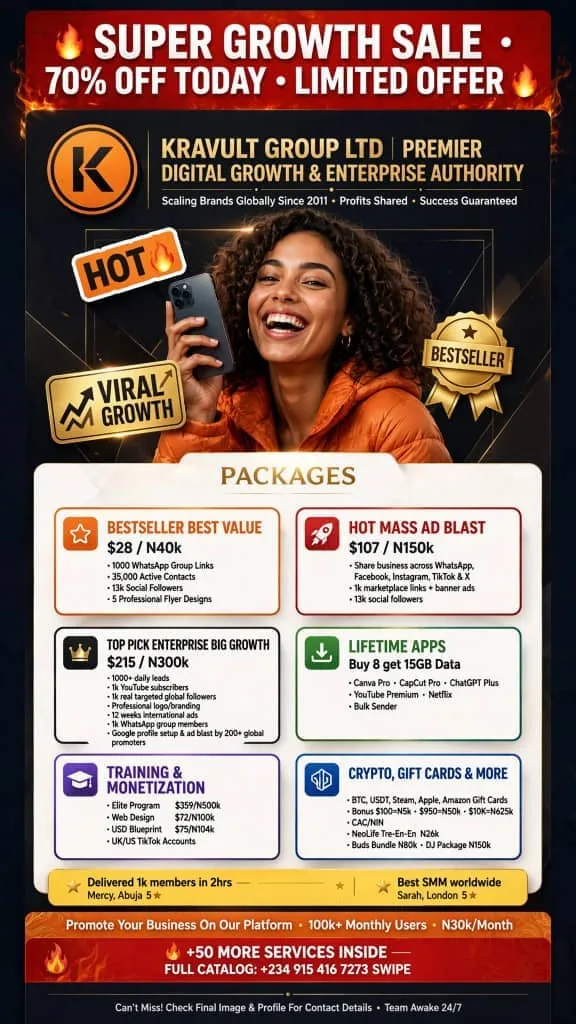 Kravult Group | Digital Growth & Ads • Lifetime Apps • Crypto & Fintech • DJ Services • Cheapest Neo - Thumbnail 3