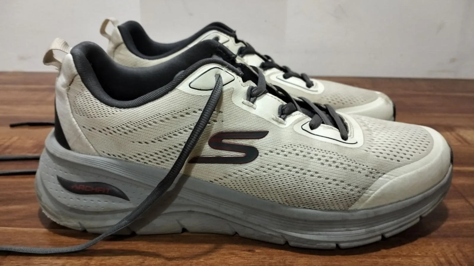 Skechers Arch Fit 3.0 Shoes Off White - Thumbnail 3