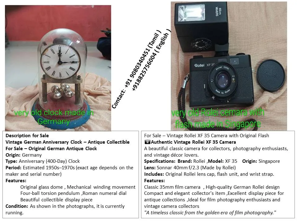 Ver rare Antique Items for Sale for sale in Pondicherry, Puducherry