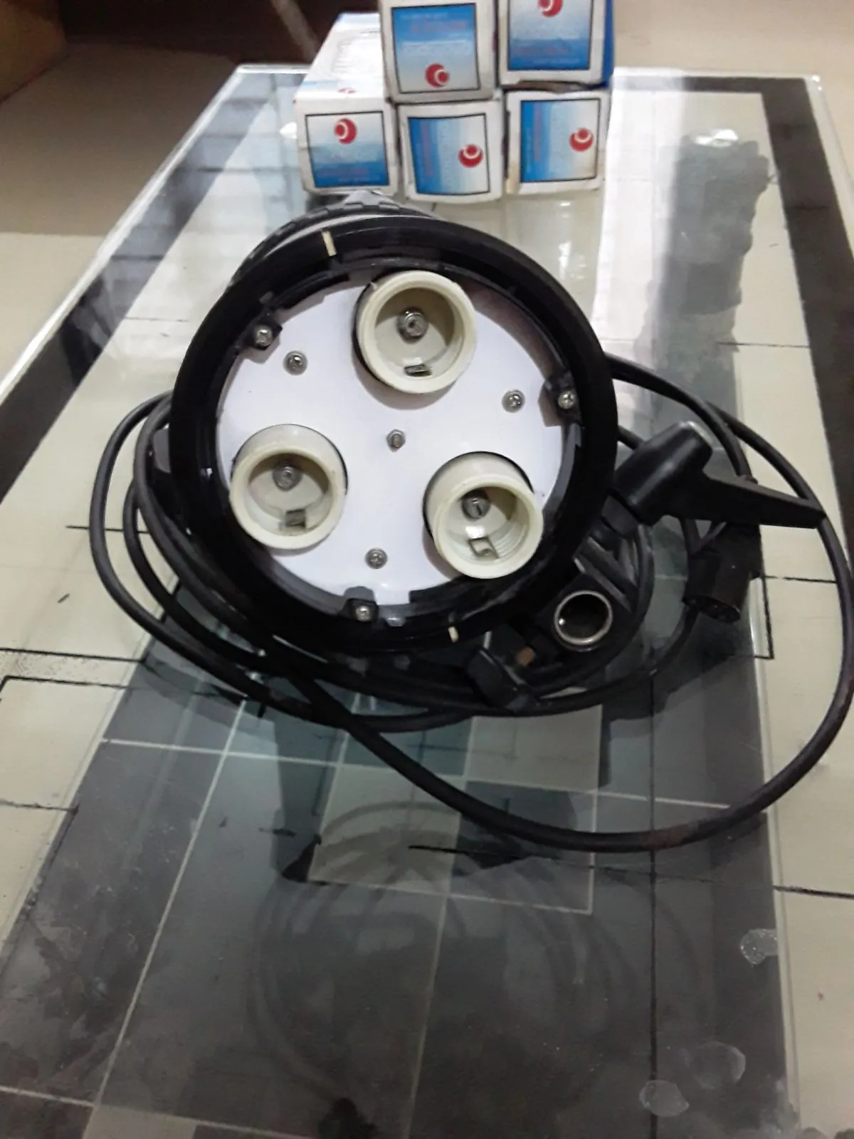 ProStar Professional Photography Lamp Holders, 3 bulb Holders with long power cable for sale in Hyderabad, Telangana