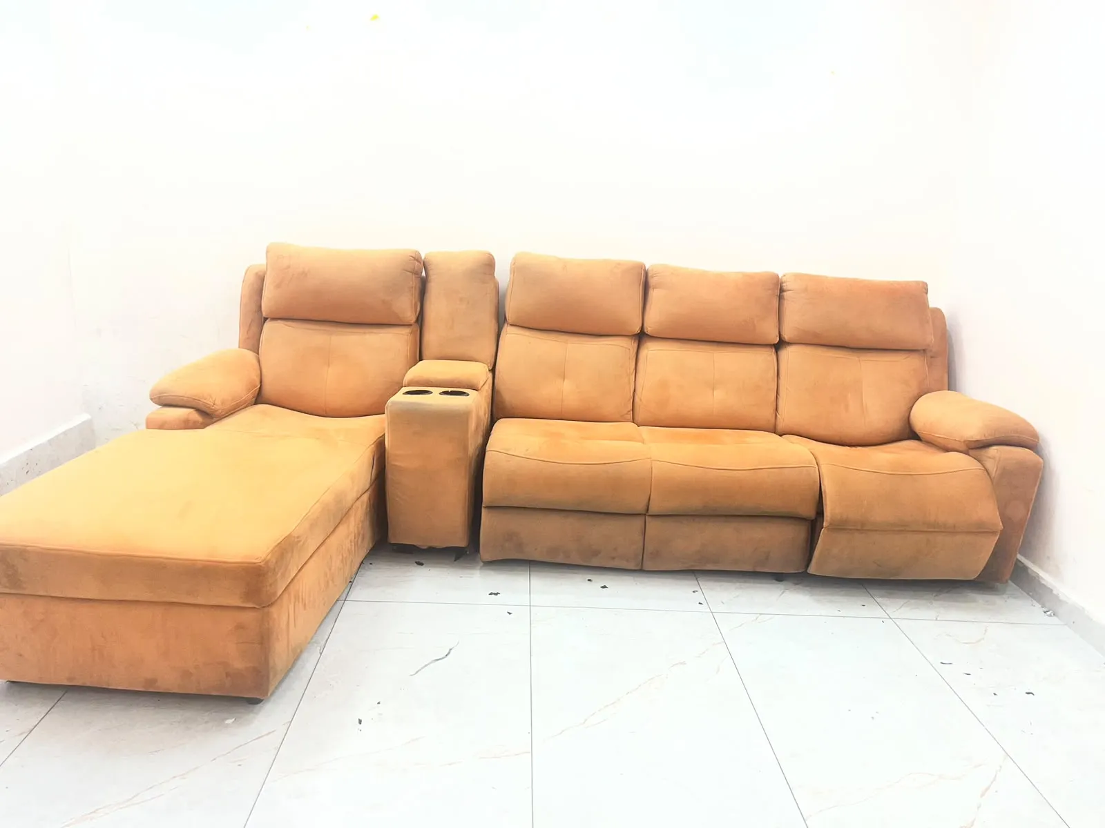 VELVET SOFA WITH SIDE BED for sale in IBRAHIMPATNAM, Telangana