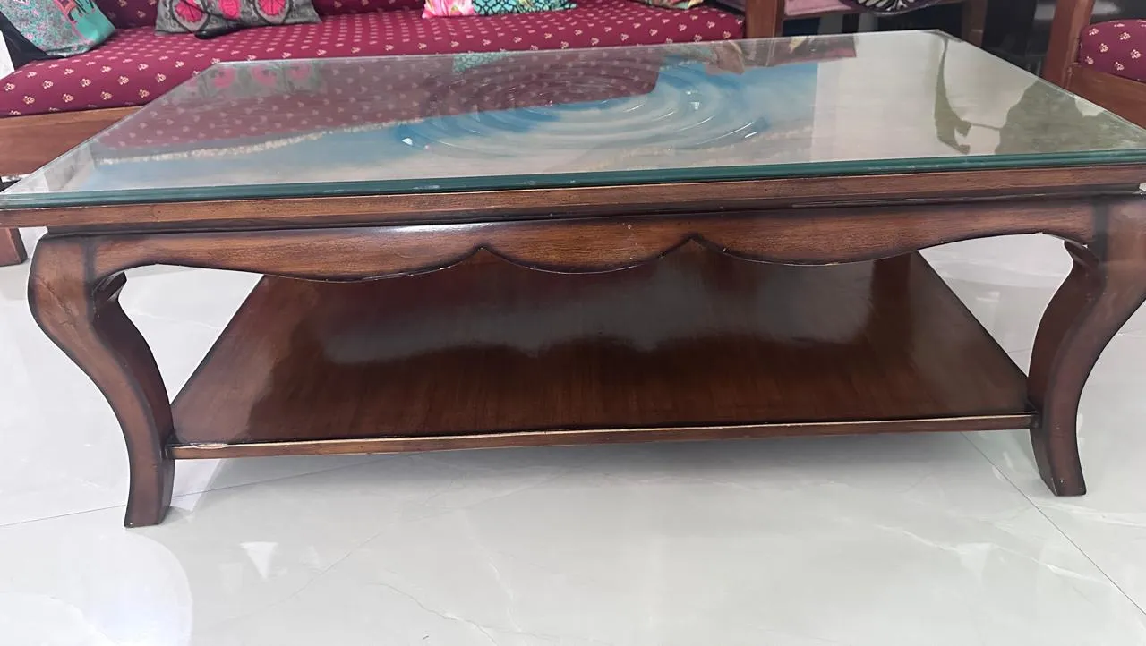 Wooden Center Table - 1 year old ( 2 nos.) - Thumbnail 2
