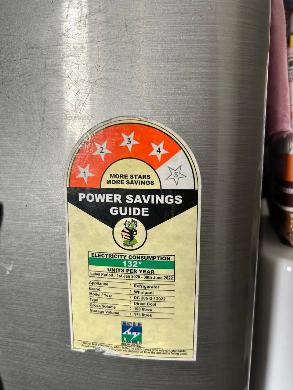 Whirlpool 190L Single Door Fridge - Working Perfectly - Punawale Pune - Thumbnail 3