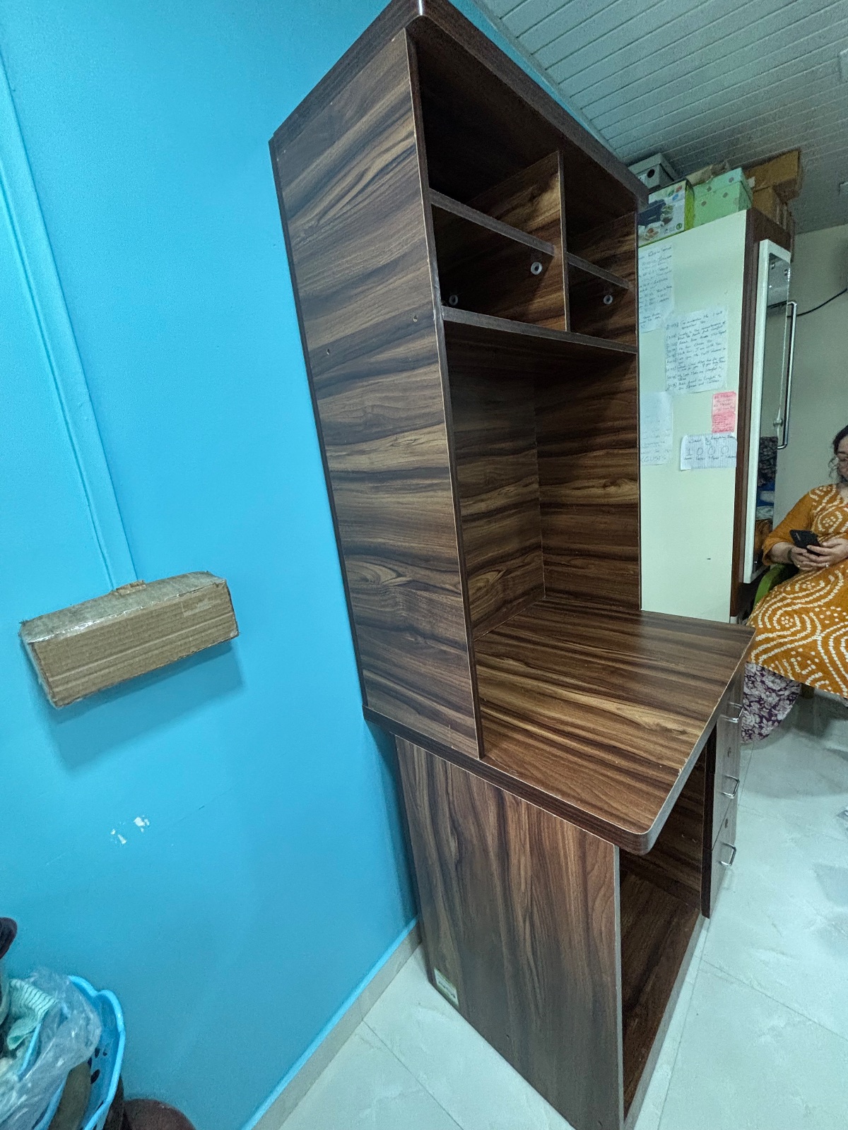 Work From Home Setup Combo | Study Table with Storage + Office Chair - Thumbnail 3