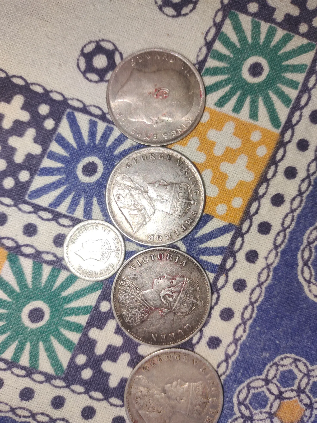 Old coins, british india silver coins - Thumbnail 2