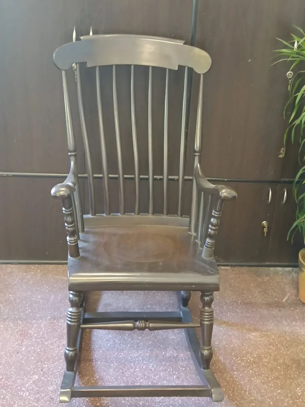 Wooden Rocking Chair - Thumbnail 2