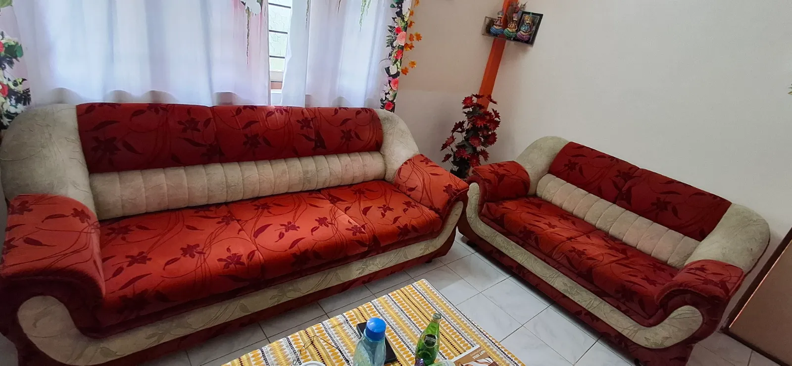3+2 seater wooden sofa - Thumbnail 3