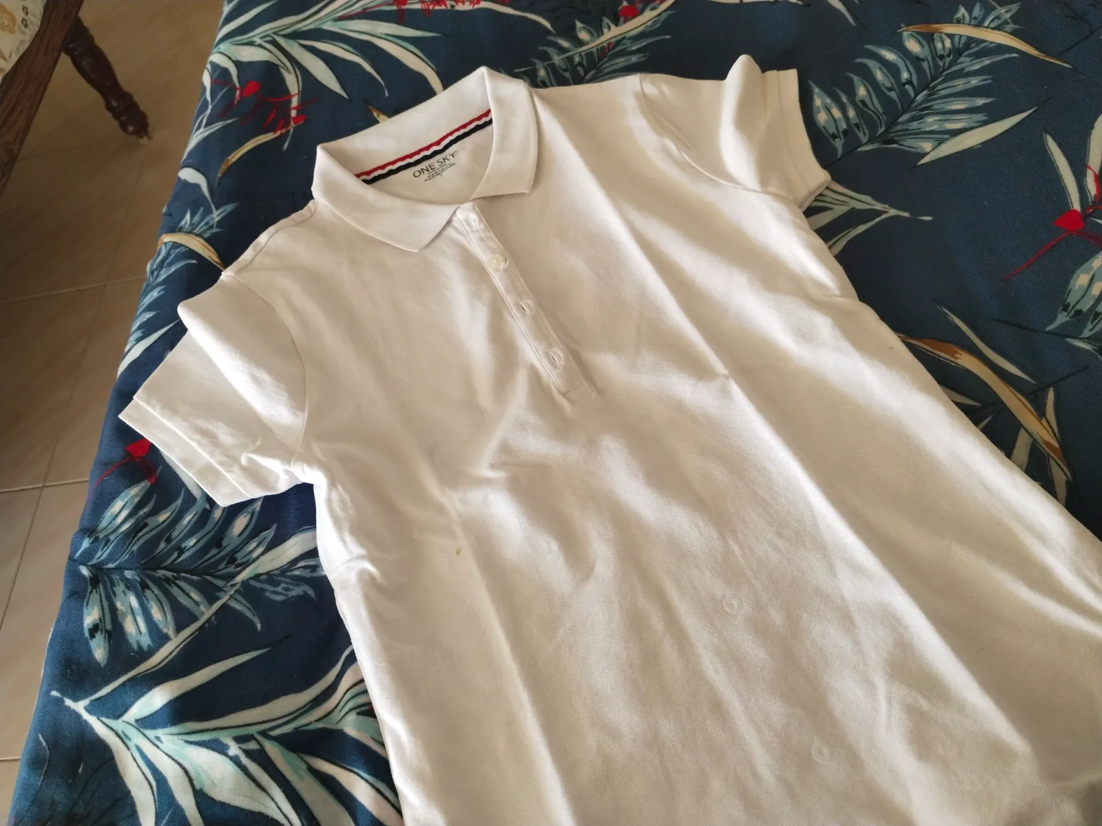 White polo t shirt - Thumbnail 3