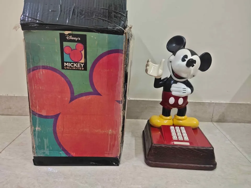 Vintage 1976 Disney Mickey Mouse Telephone ATC( American Telecommunications )Push Button Phone - Thumbnail 8