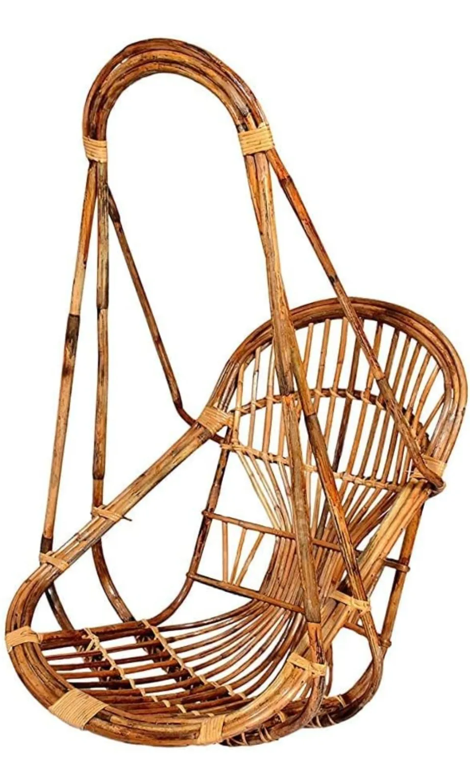 Cane Crafts Premium Rattan Bamboo Cane Swing Chair for sale in Navi Mumbai, Maharashtra