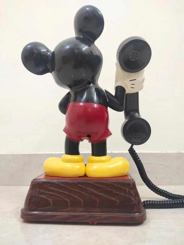 Vintage 1976 Disney Mickey Mouse Telephone ATC( American Telecommunications )Push Button Phone - Thumbnail 2
