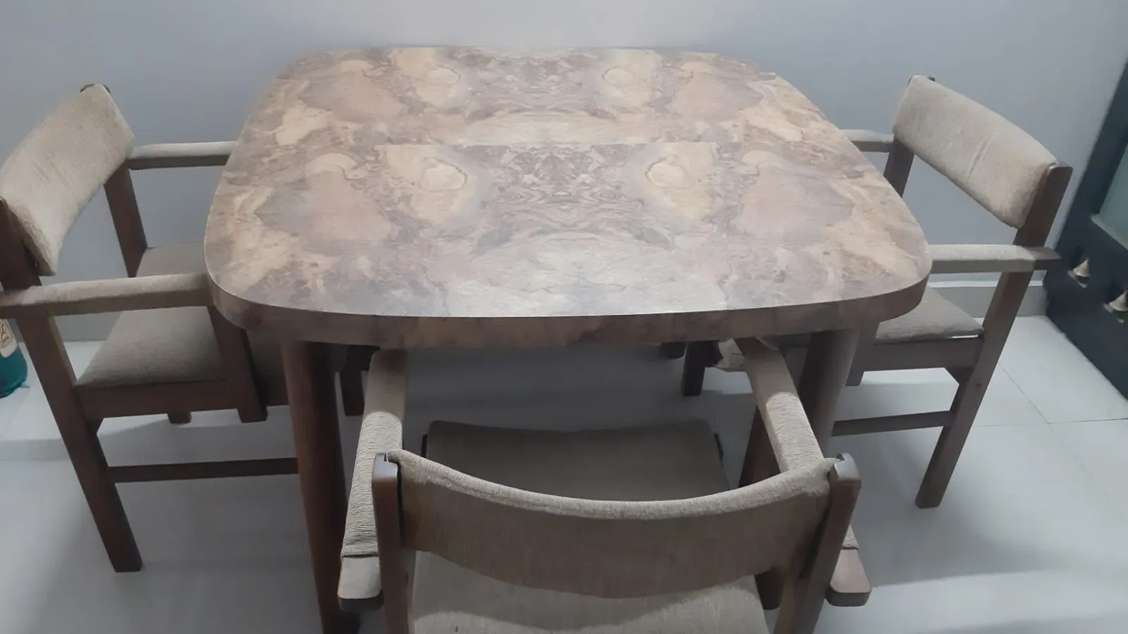 4 Seater dining table, 2 Single cots without mattress and Symphony Air cooler for sale in Nallagland for sale in Hyderabad, Telangana