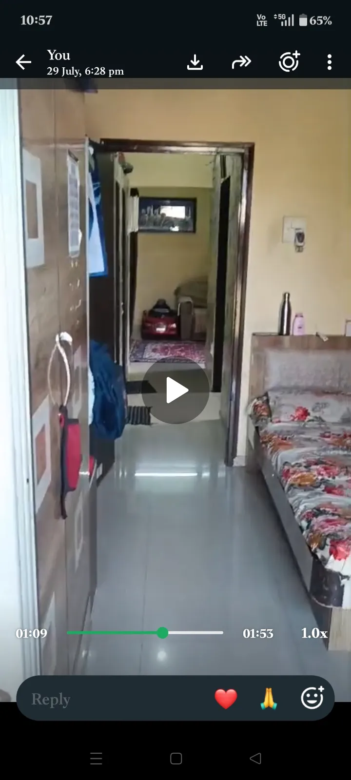Wardrobe and double bed plus gadda cotton - Thumbnail 2