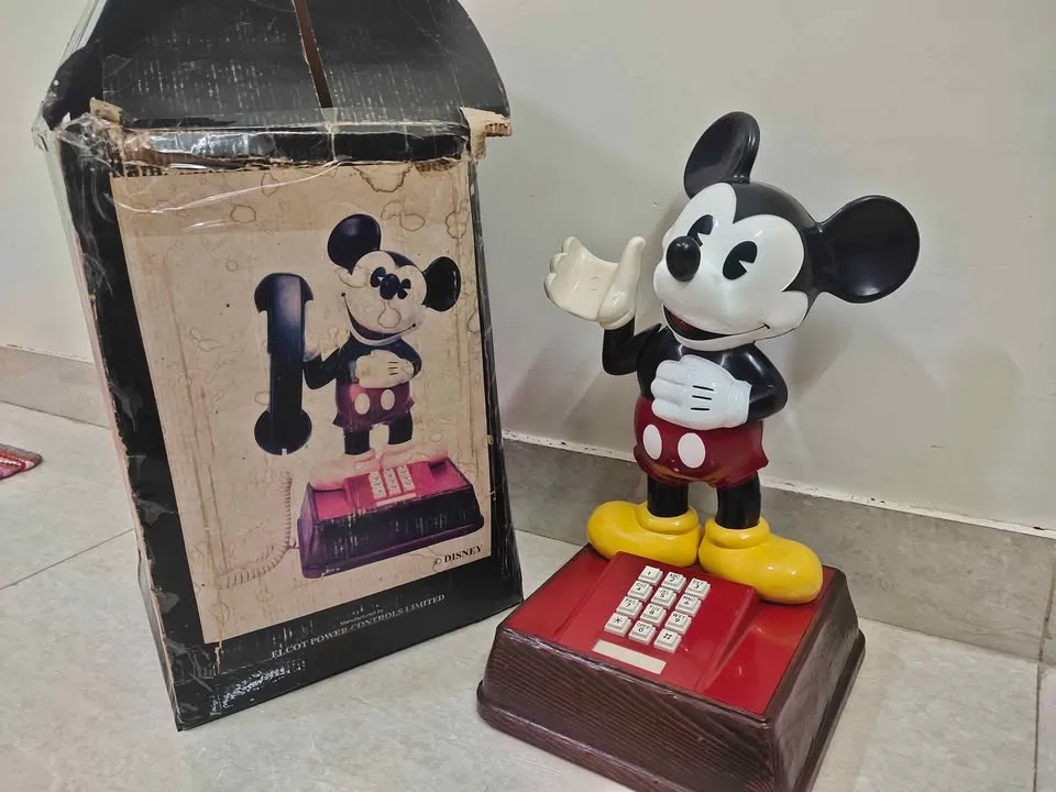 Vintage 1976 Disney Mickey Mouse Telephone ATC( American Telecommunications )Push Button Phone - Thumbnail 9