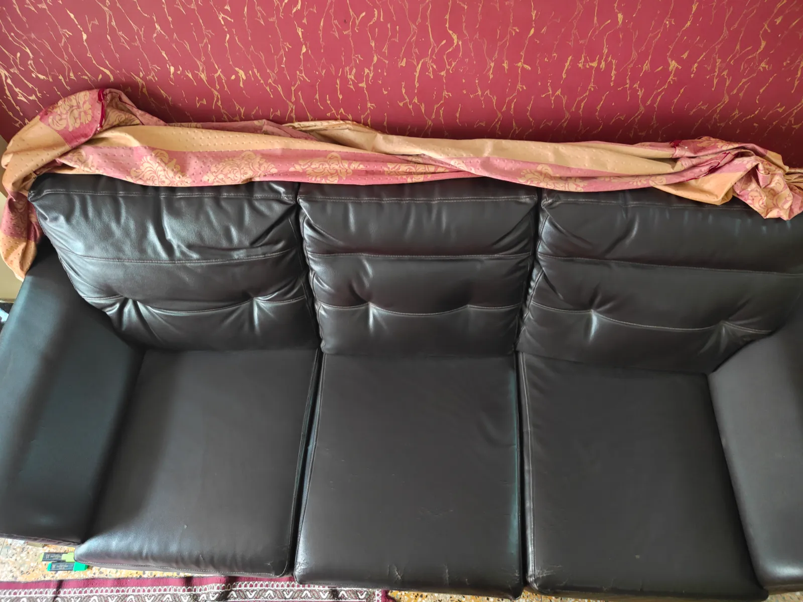 3 seater Leatherette Sofa - Thumbnail 3