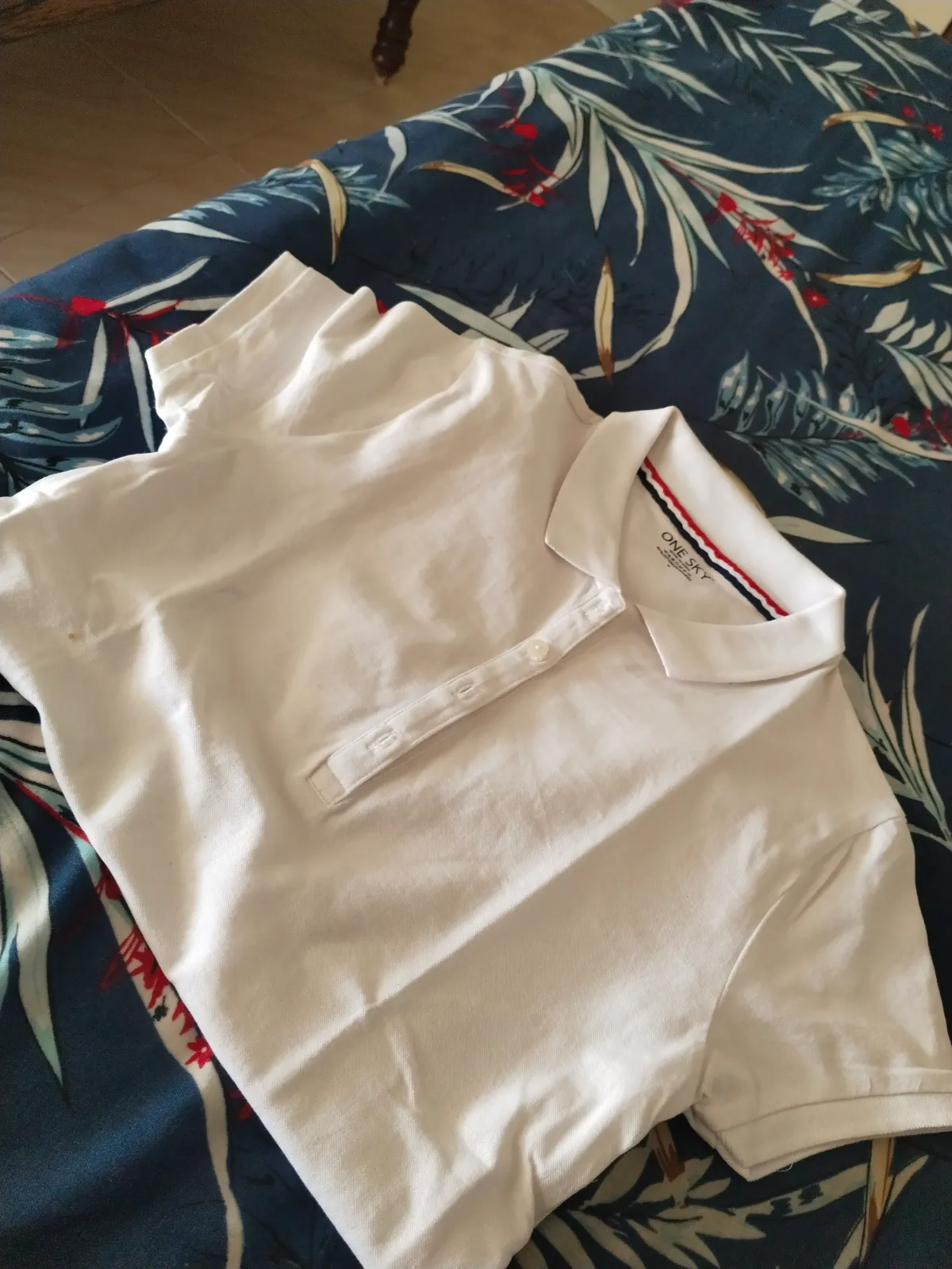White polo t shirt - Thumbnail 5