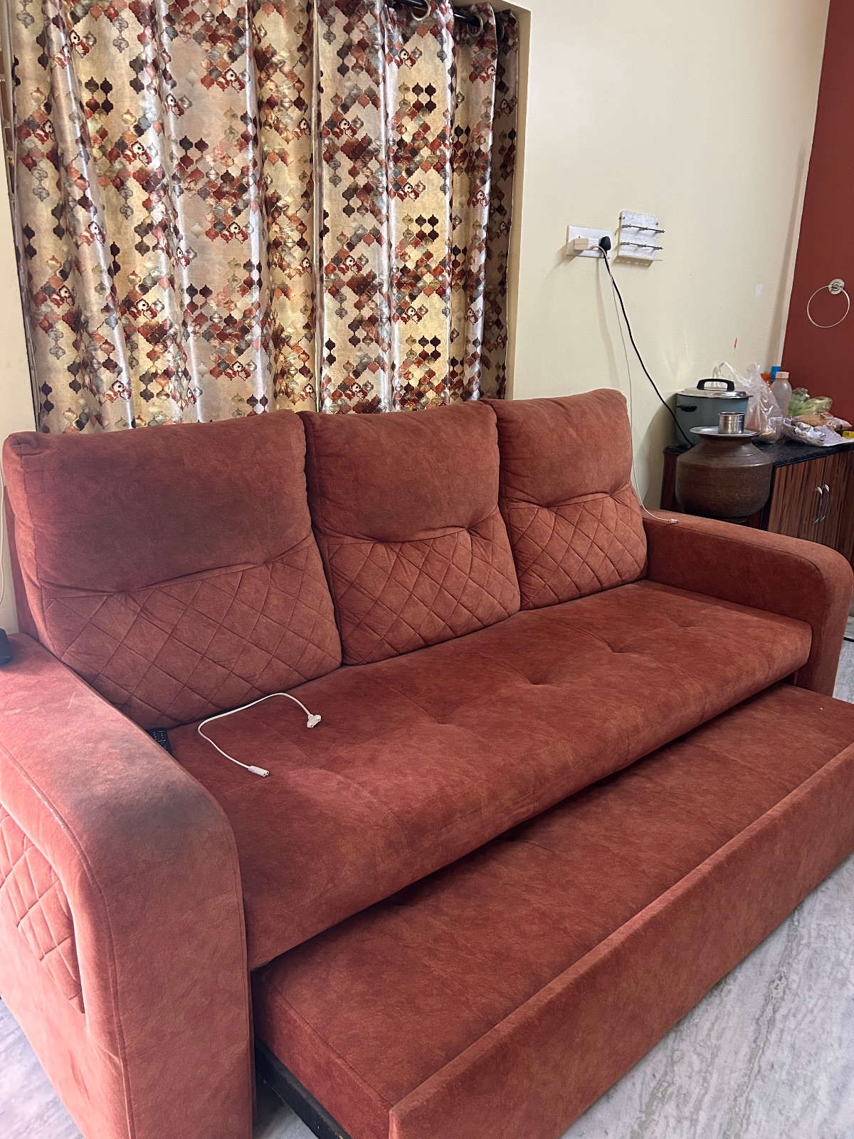 3 seater sofa cum bed - Thumbnail 3