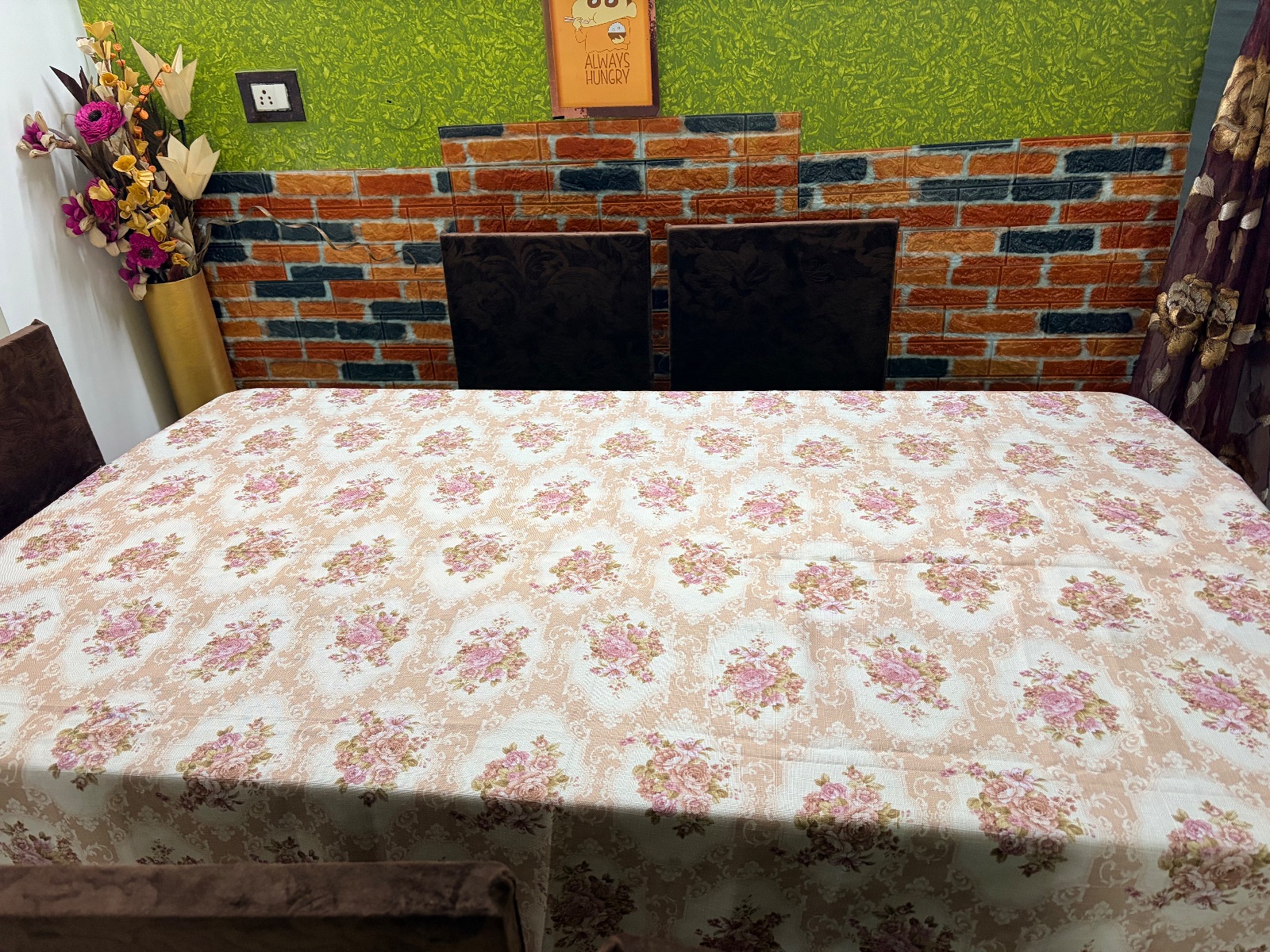 Glass Top Dining Table with 6 Chairs for sale in Zirakpur, Punjab