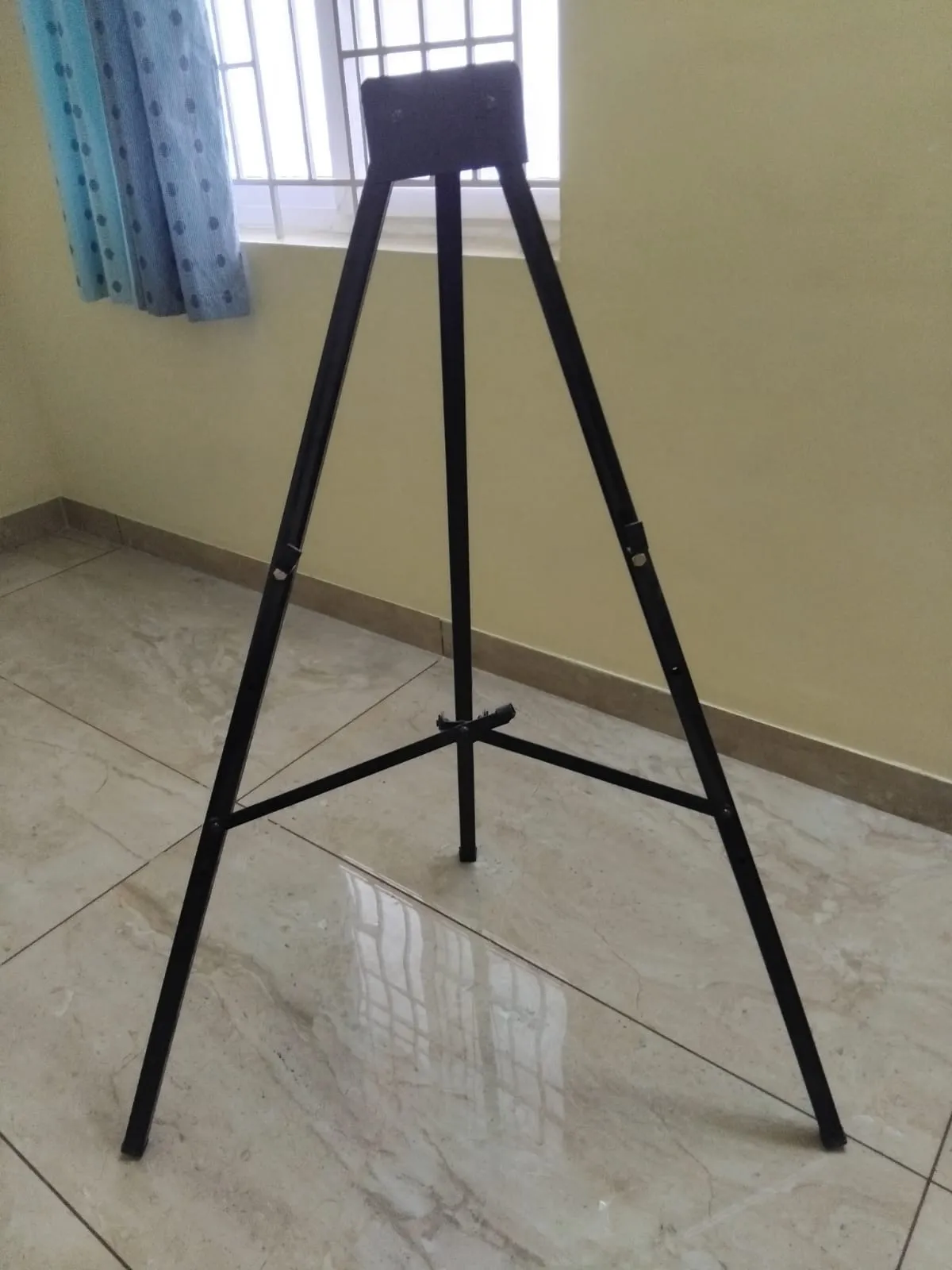 Adjustable Stand - Black Metal stand with height upto 5 feet - Image 1