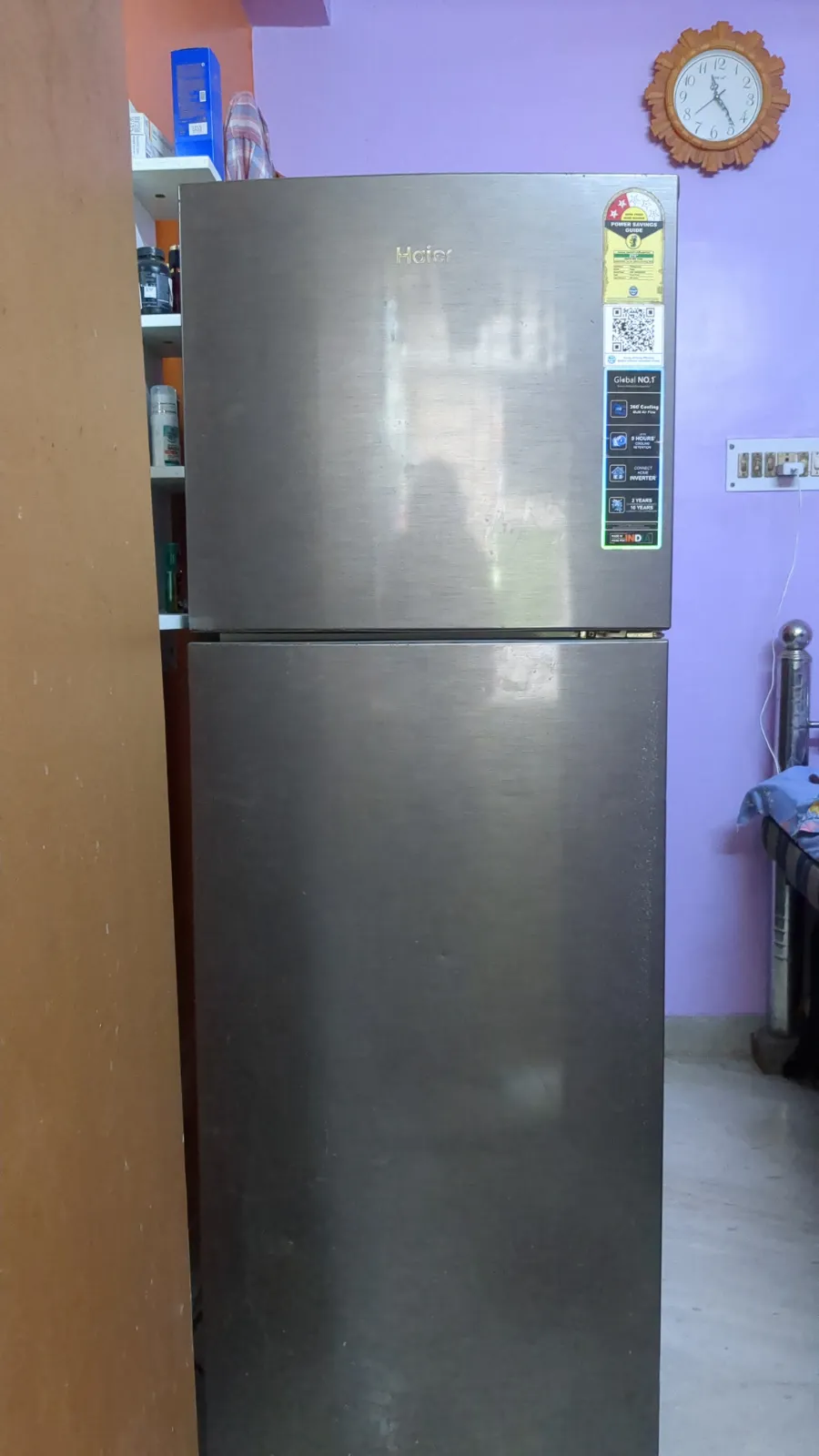 Haier Double Door Refrigerator, 1 Year Old, Excellent Working Condition - Thumbnail 2
