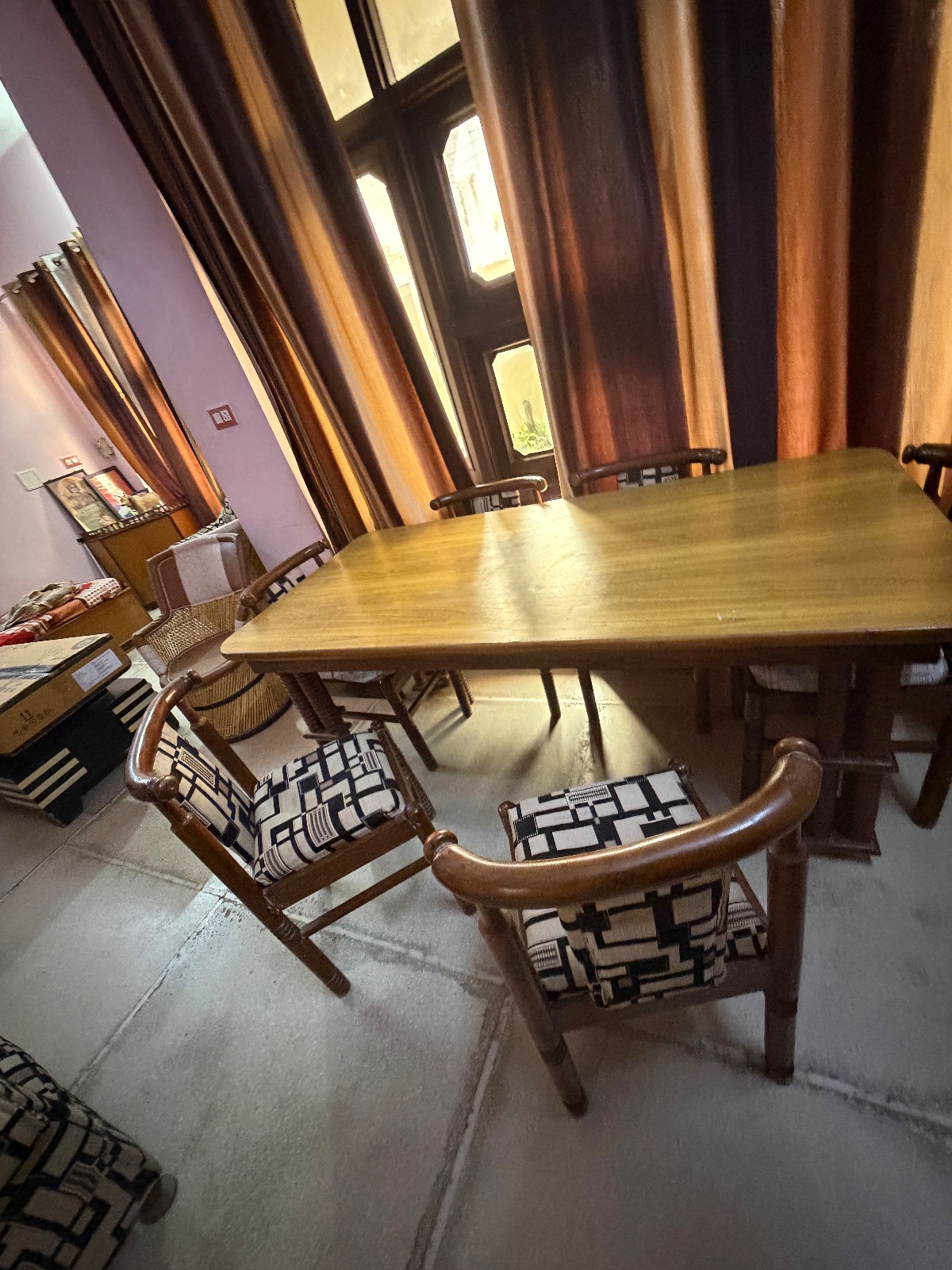 5 seater sofa with table swing zhula dinning table - Thumbnail 2