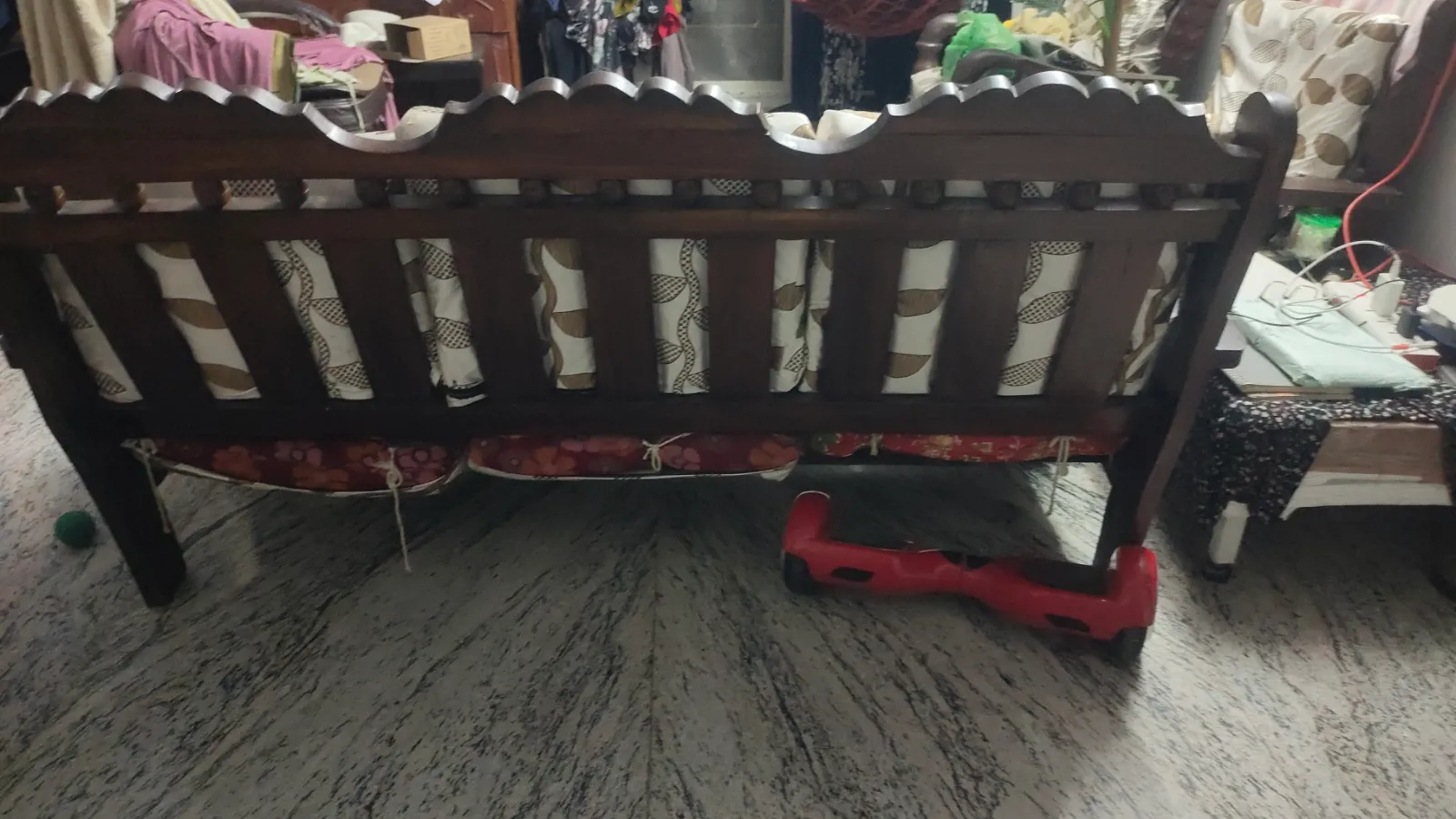 3+2 wooden sofa set, Dressing table, TV computer table, Tea table - Thumbnail 3